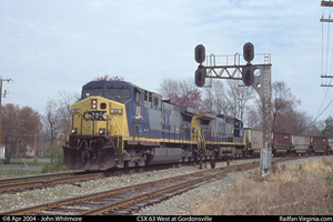 CSX 63 West at East Gordonsville